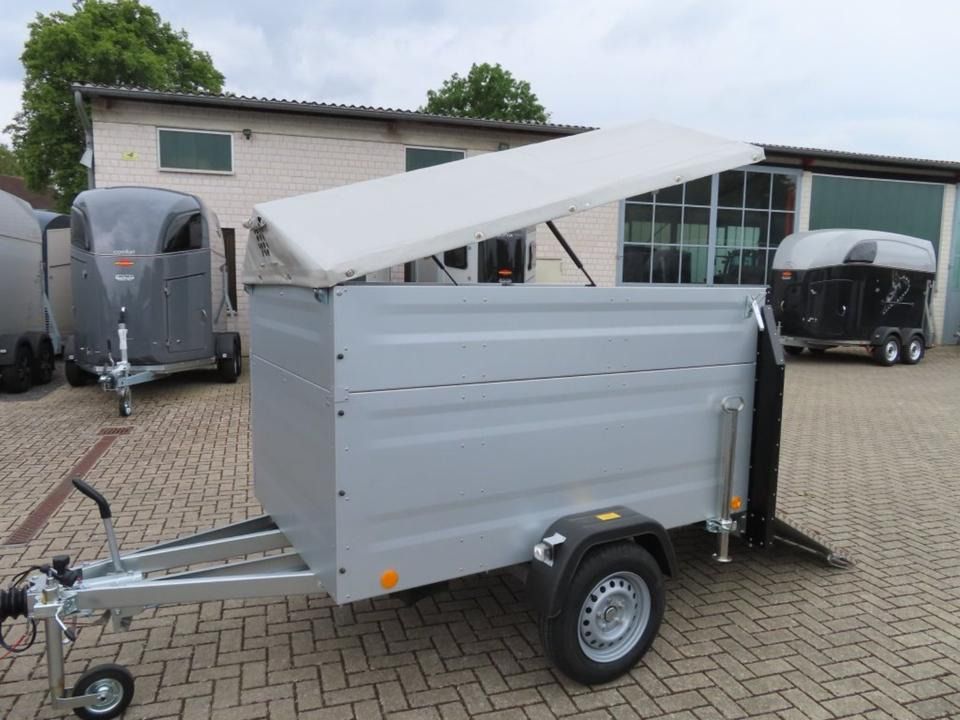 TPV Kleinviehanhänger 1,0t Flügeltür Viehanhänger Ziegen Schafe — used livestock trailer for sale