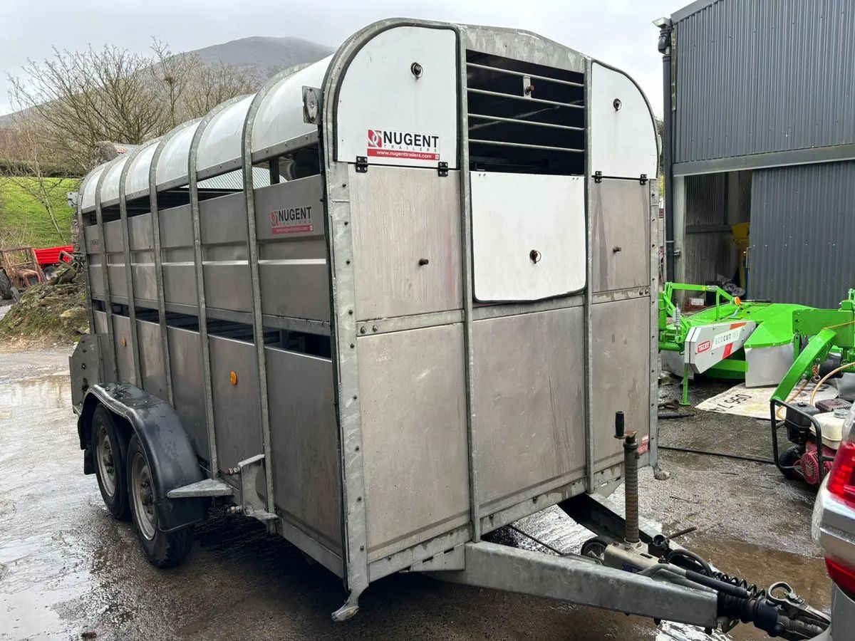 12X6 Nugent Livestock Trailer — used livestock trailer for sale